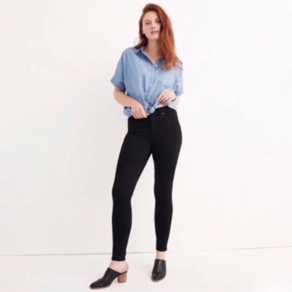Madewell 9” High Riser Skinny Skinny Black Jeans Size 27 Tall